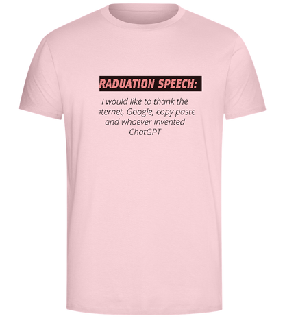 Graduation Speech Design - Comfort Unisex T-Shirt_CANDY PINK_front