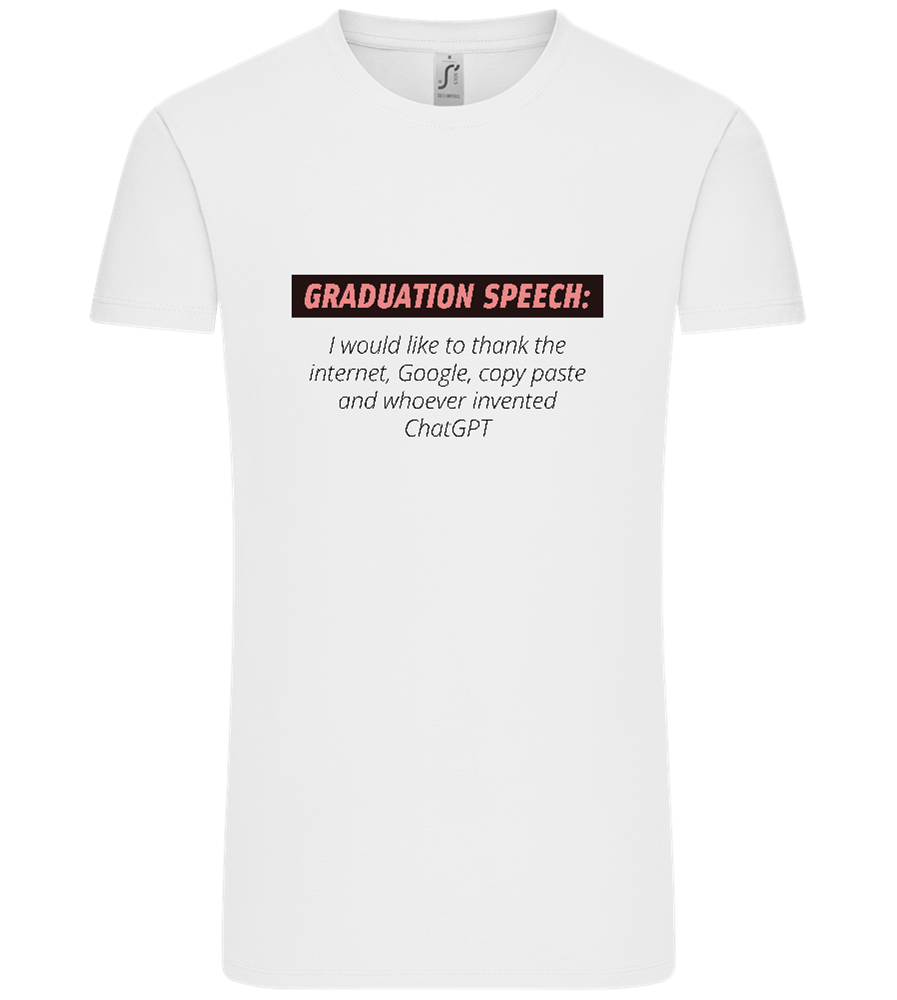 Graduation Speech Design - Comfort Unisex T-Shirt_WHITE_front