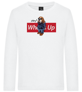What's Up Dog Design - Premium kids long sleeve t-shirt