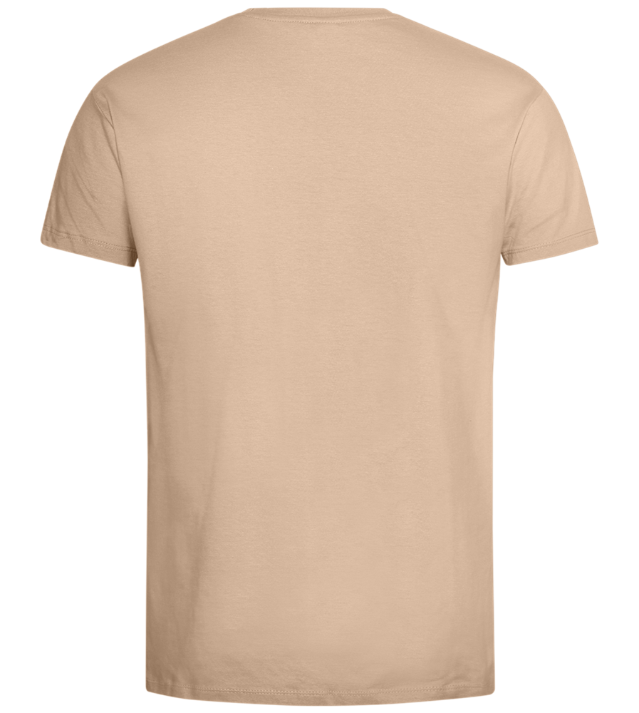 Amsterdam City Skyline Design - Premium men's t-shirt_SAND_back