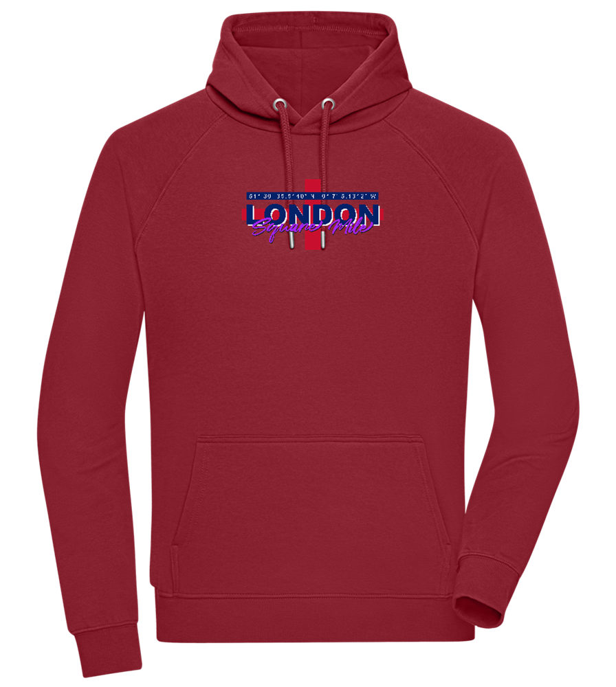 Square Mile Design - Comfort unisex hoodie_BORDEAUX_front