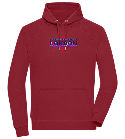 Square Mile Design - Comfort unisex hoodie_BORDEAUX_front