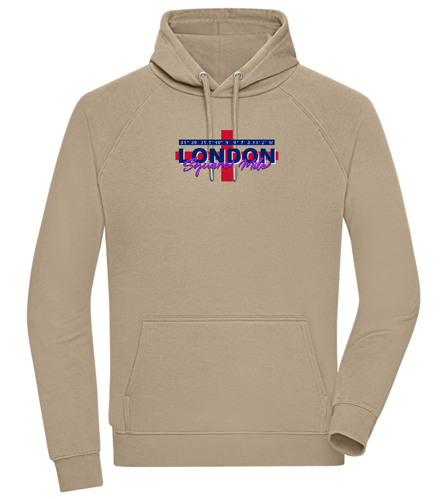 Square Mile Design - Comfort unisex hoodie_KHAKI_front