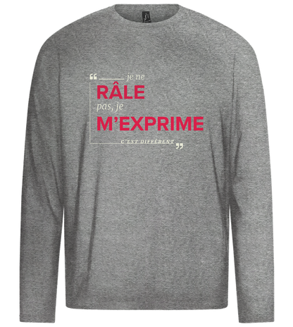 Express Yourself Design - Premium men's long sleeve t-shirt_ORION GREY_front