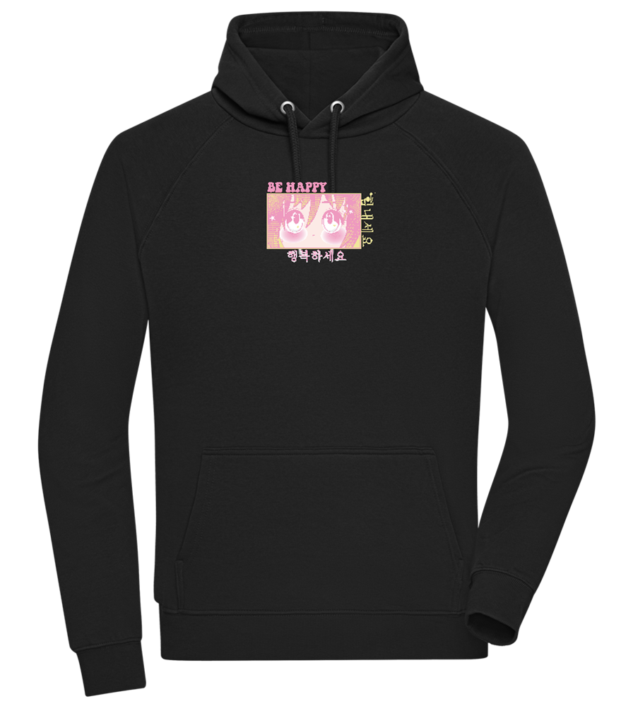 Be Happy Design - Comfort unisex hoodie_BLACK_front