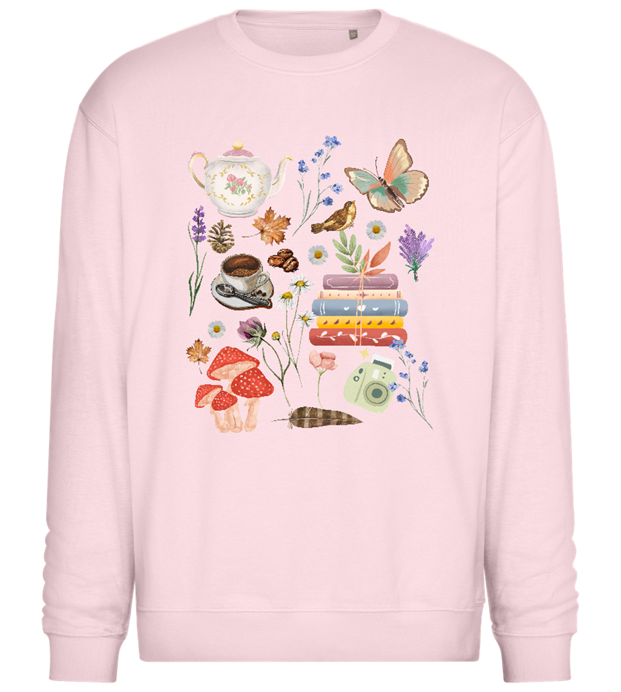 Autumn Feeling Design - Comfort Essential Unisex Sweater_LIGHT PEACH ROSE_front