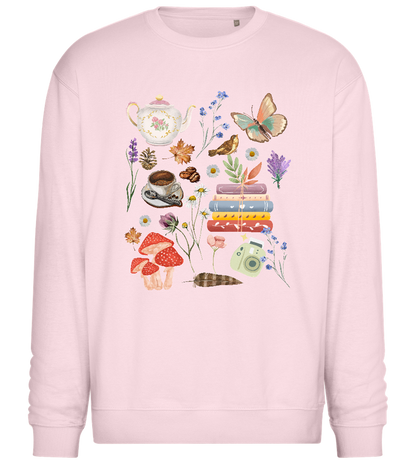 Autumn Feeling Design - Comfort Essential Unisex Sweater_LIGHT PEACH ROSE_front