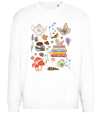 Autumn Feeling Design - Comfort Essential Unisex Sweater_WHITE_front