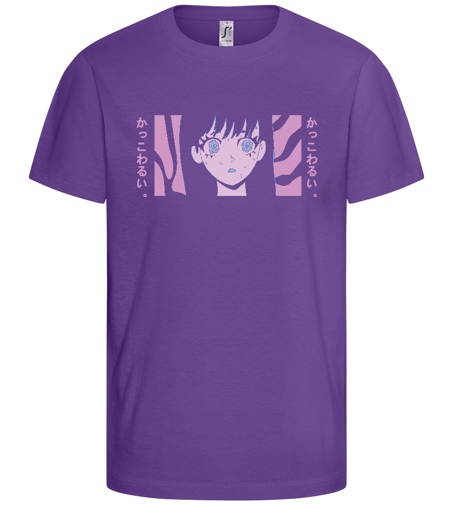 Being Confused Design - Basic kids t-shirt_DARK PURPLE_front