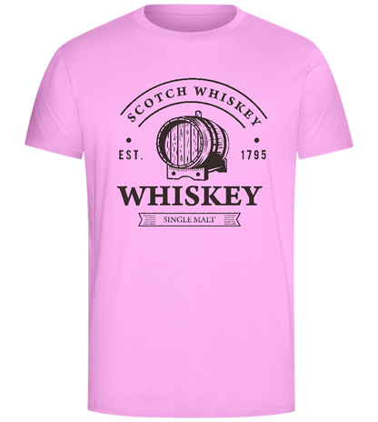 Scotch Whiskey Barrell Design - Comfort Unisex T-Shirt_CANDY PINK_front