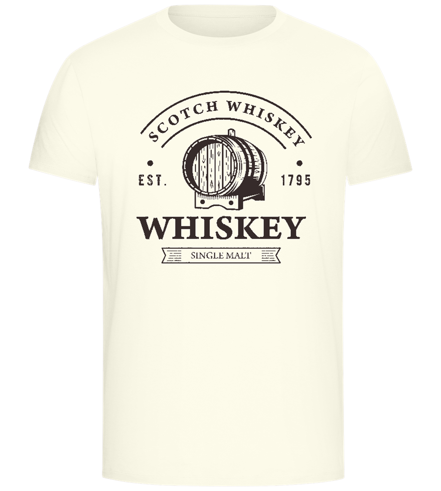 Scotch Whiskey Barrell Design - Comfort Unisex T-Shirt_ECRU_front