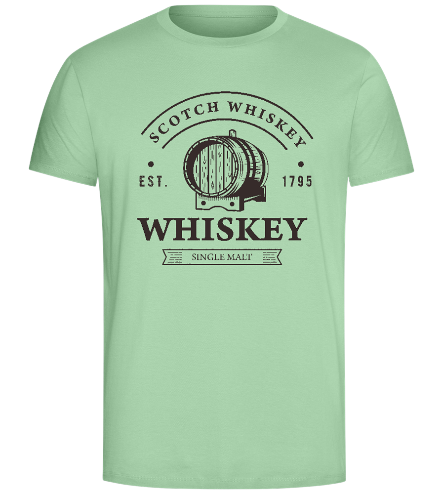 Scotch Whiskey Barrell Design - Comfort Unisex T-Shirt_ICE GREEN_front