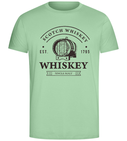 Scotch Whiskey Barrell Design - Comfort Unisex T-Shirt_ICE GREEN_front