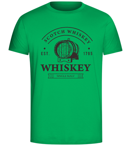 Scotch Whiskey Barrell Design - Comfort Unisex T-Shirt_SPRING GREEN_front