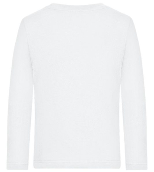 Ninja Design - Premium kids long sleeve t-shirt_WHITE_back