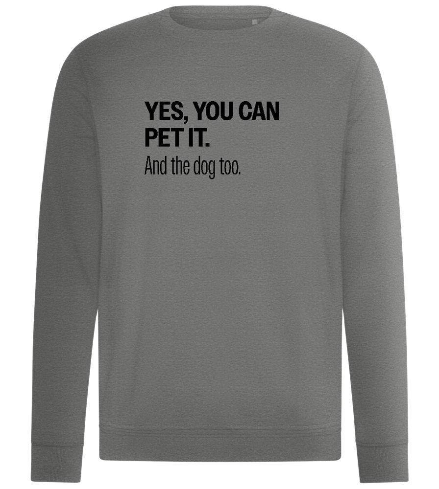 You Can Pet It Design - Comfort unisex sweater_ORION GREY II_front