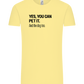 You Can Pet It Design - Comfort Unisex T-Shirt_AMARELO CLARO_front