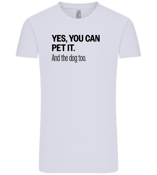 You Can Pet It Design - Comfort Unisex T-Shirt_LILAK_front