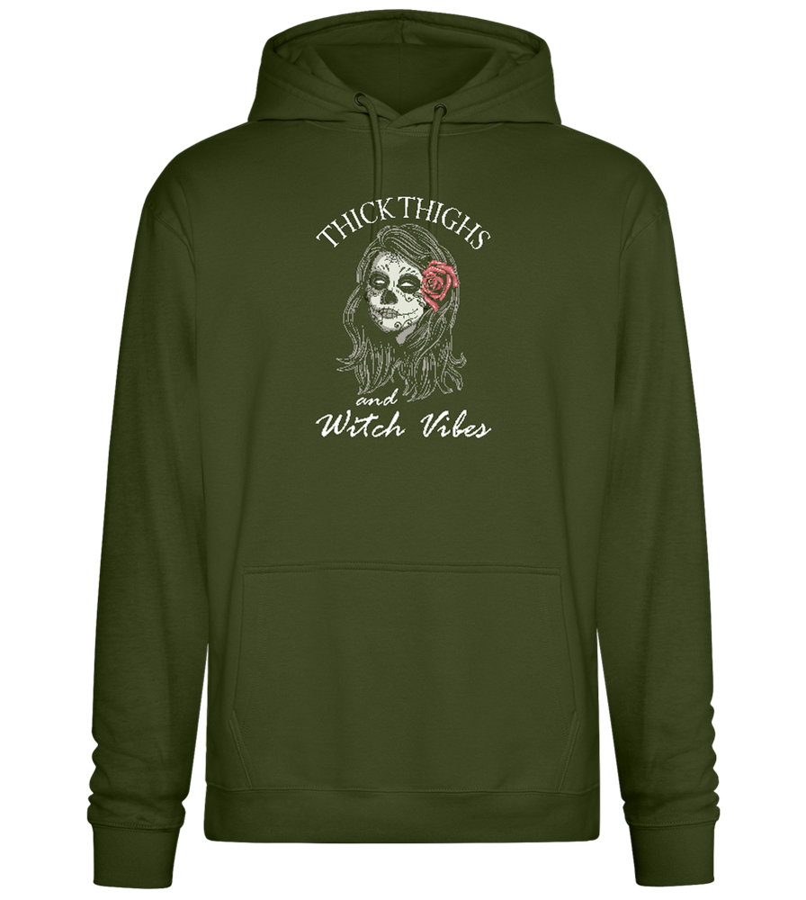 Witch Vibes Design - Premium Essential Unisex Hoodie_ARMY_front