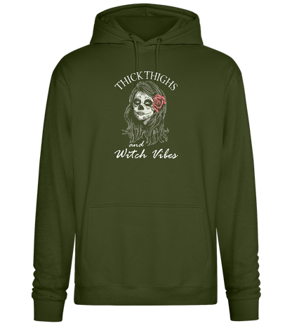 Witch Vibes Design - Premium Essential Unisex Hoodie_ARMY_front