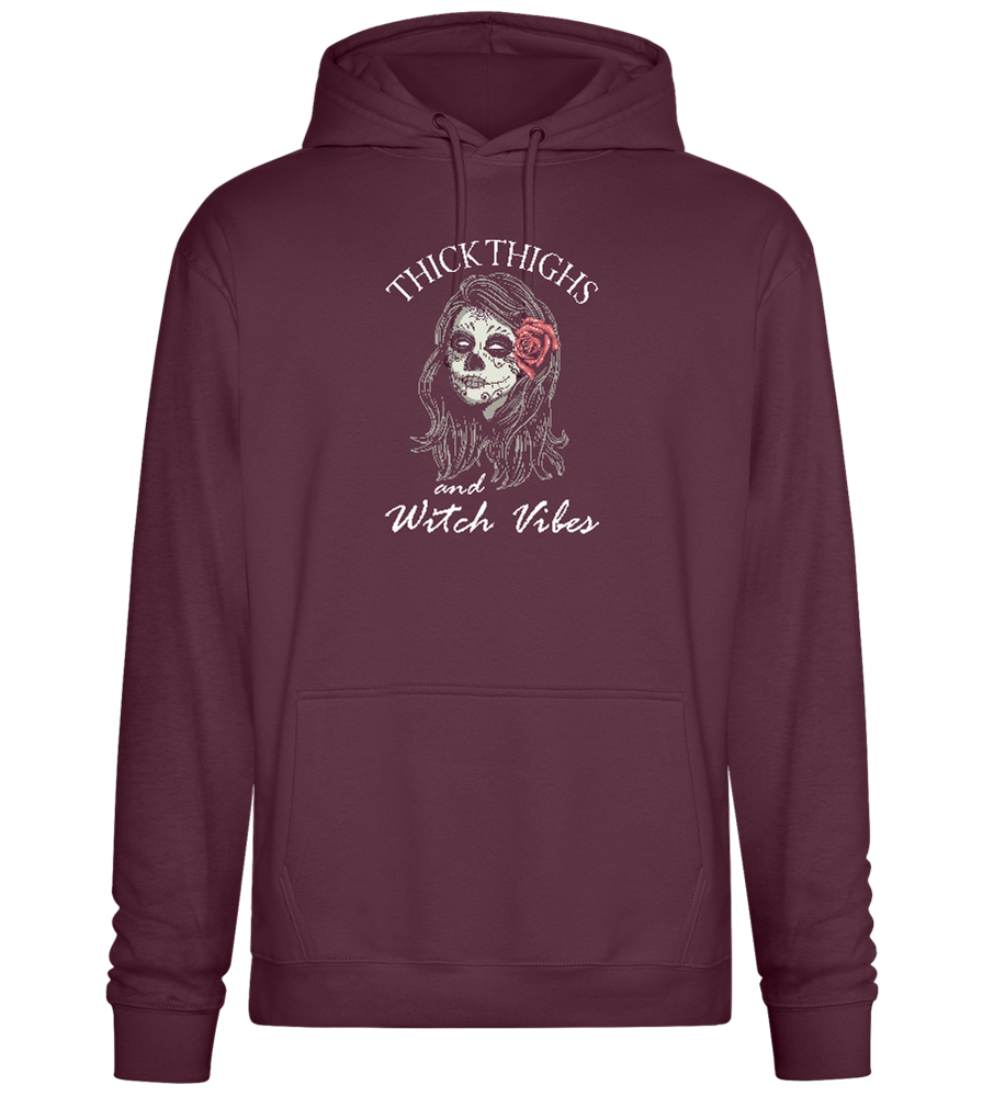 Witch Vibes Design - Premium Essential Unisex Hoodie_BORDEAUX_front