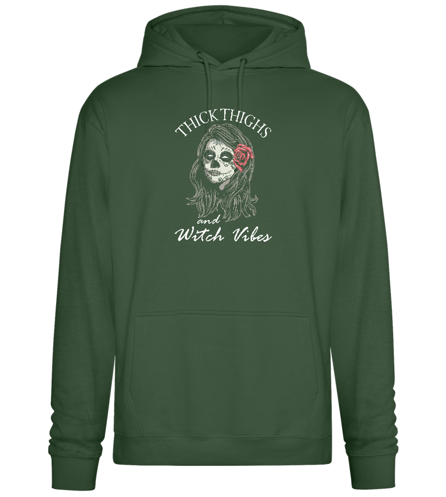 Witch Vibes Design - Premium Essential Unisex Hoodie_GREEN BOTTLE_front