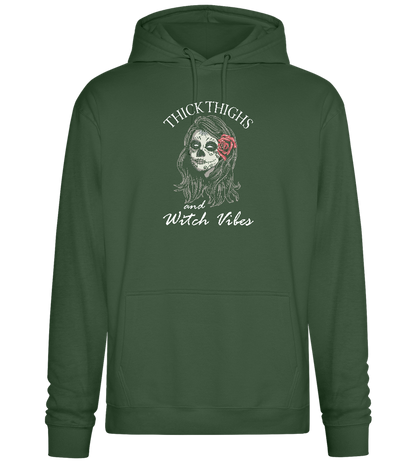 Witch Vibes Design - Premium Essential Unisex Hoodie_GREEN BOTTLE_front