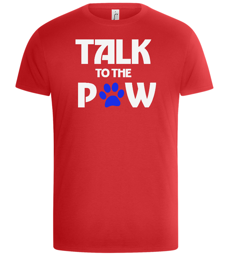 Paw Talk Design - Basic Unisex T-Shirt_RED_front