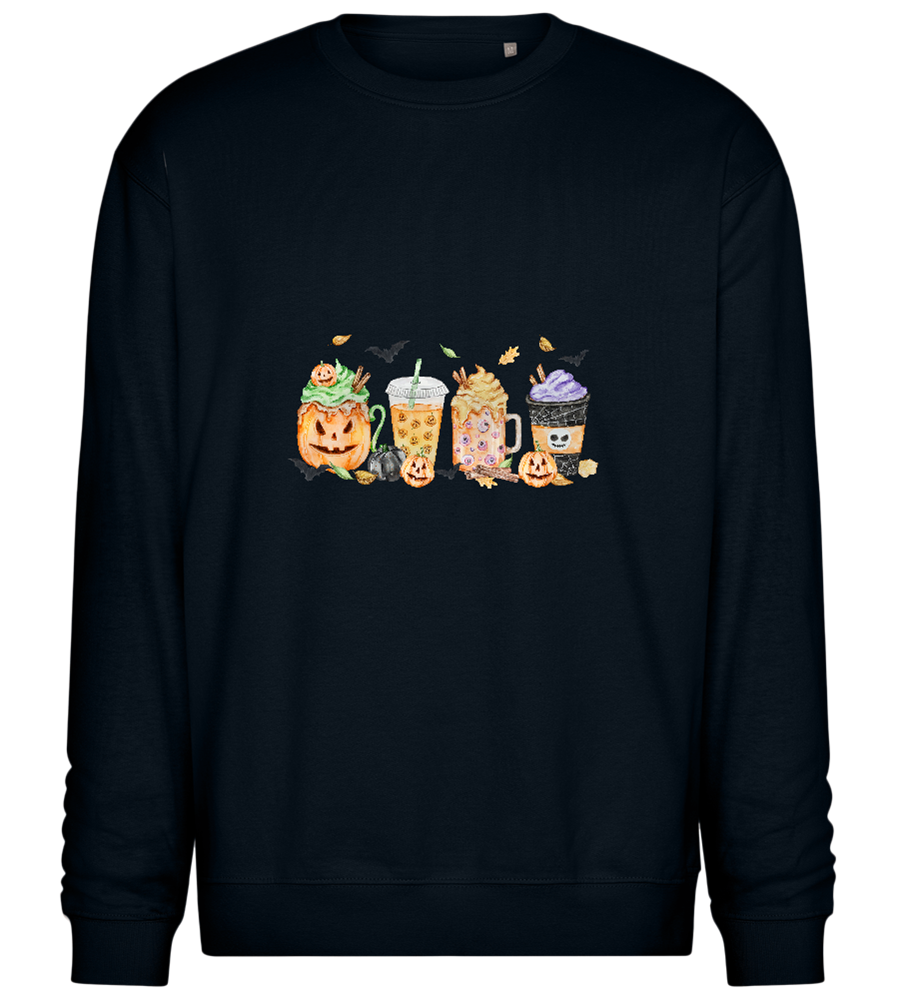 Halloween Drinks Design - Comfort Essential Unisex Sweater_BLACK_front