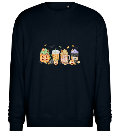 Halloween Drinks Design - Comfort Essential Unisex Sweater_BLACK_front