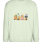 Halloween Drinks Design - Comfort Essential Unisex Sweater_CREAMY GREEN_front