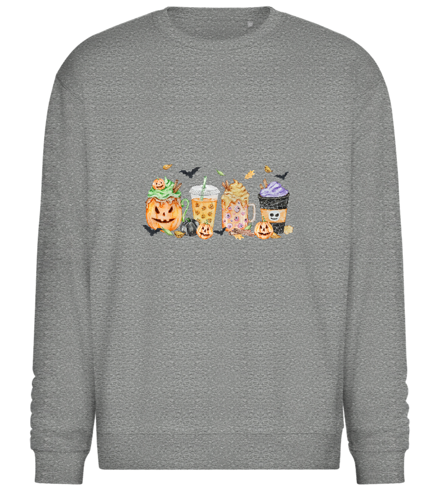 Halloween Drinks Design - Comfort Essential Unisex Sweater_ORION GREY II_front