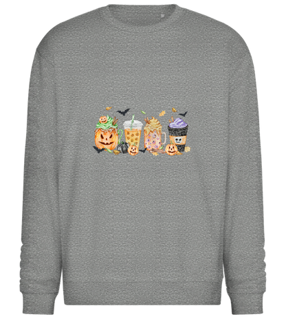 Halloween Drinks Design - Comfort Essential Unisex Sweater_ORION GREY II_front