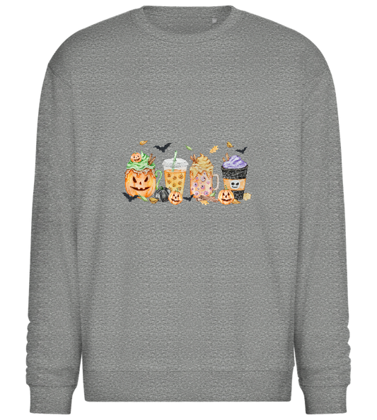 Halloween Drinks Design - Comfort Essential Unisex Sweater_ORION GREY II_front