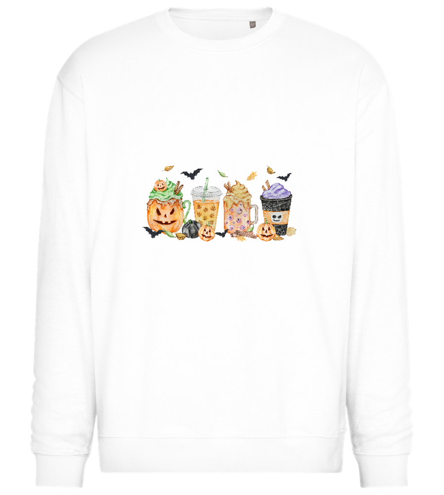 Halloween Drinks Design - Comfort Essential Unisex Sweater_WHITE_front