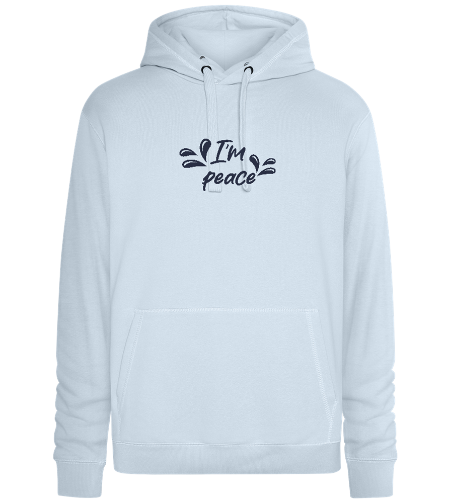 I'm Peace Design - Premium unisex hoodie_CREAMY BLUE_front