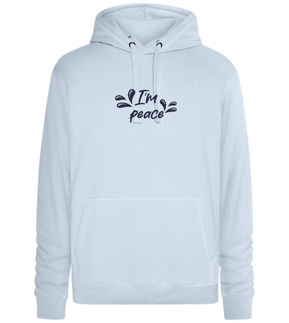 I'm Peace Design - Premium unisex hoodie_CREAMY BLUE_front