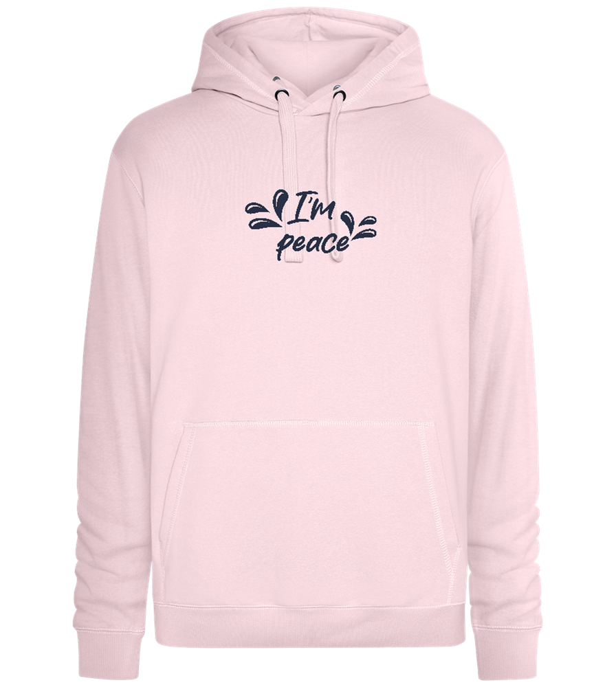 I'm Peace Design - Premium unisex hoodie_LIGHT PEACH ROSE_front