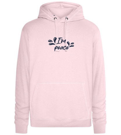 I'm Peace Design - Premium unisex hoodie_LIGHT PEACH ROSE_front