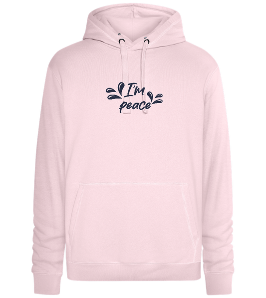 I'm Peace Design - Premium unisex hoodie_LIGHT PEACH ROSE_front