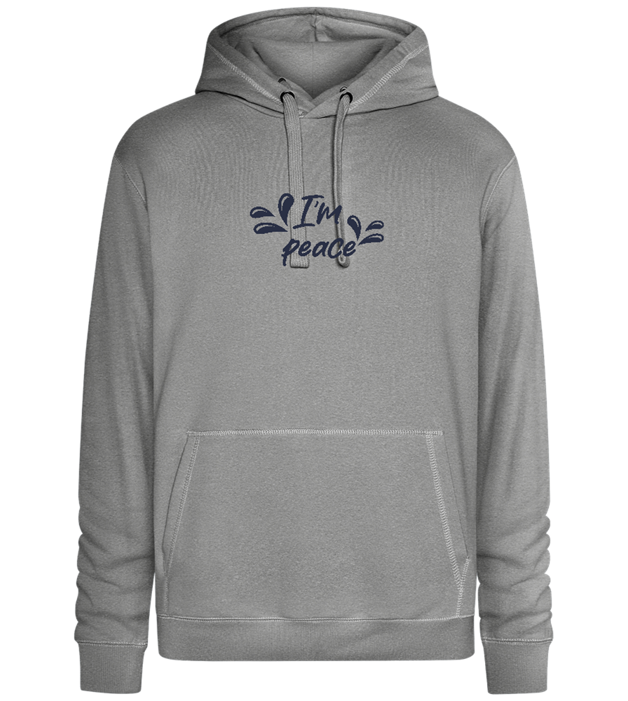 I'm Peace Design - Premium unisex hoodie_ORION GREY II_front