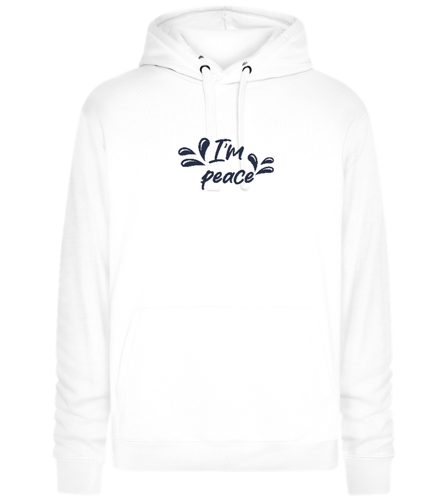 I'm Peace Design - Premium unisex hoodie_WHITE_front