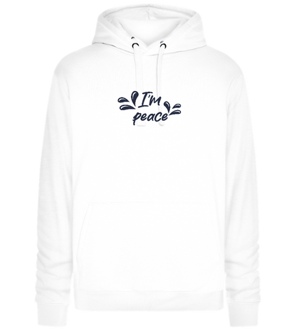 I'm Peace Design - Premium unisex hoodie_WHITE_front