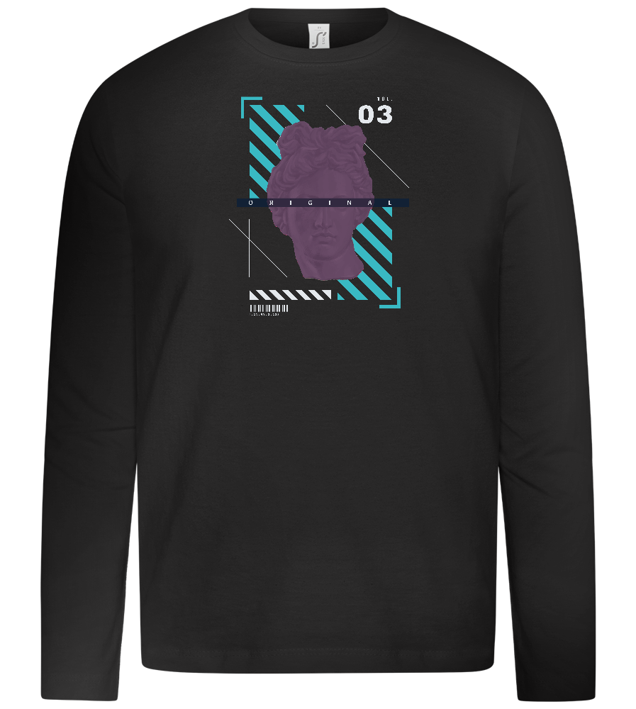 The Original Angel Design - Premium kids long sleeve t-shirt_DEEP BLACK_front