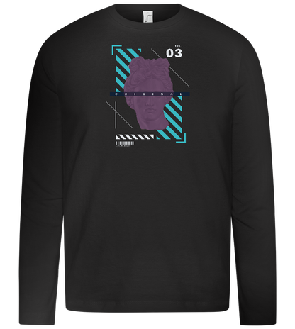 The Original Angel Design - Premium kids long sleeve t-shirt_DEEP BLACK_front