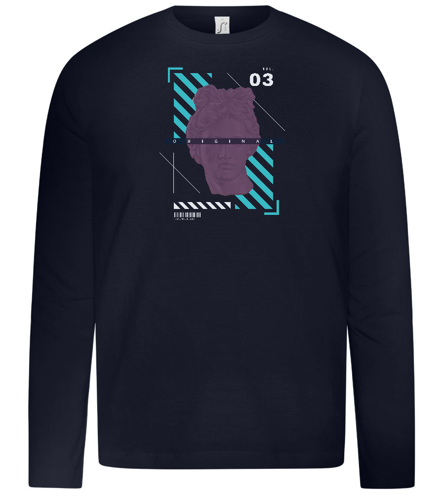 The Original Angel Design - Premium kids long sleeve t-shirt_FRENCH NAVY_front