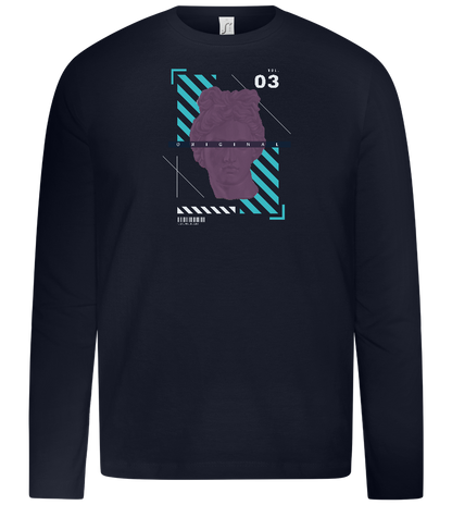 The Original Angel Design - Premium kids long sleeve t-shirt_FRENCH NAVY_front