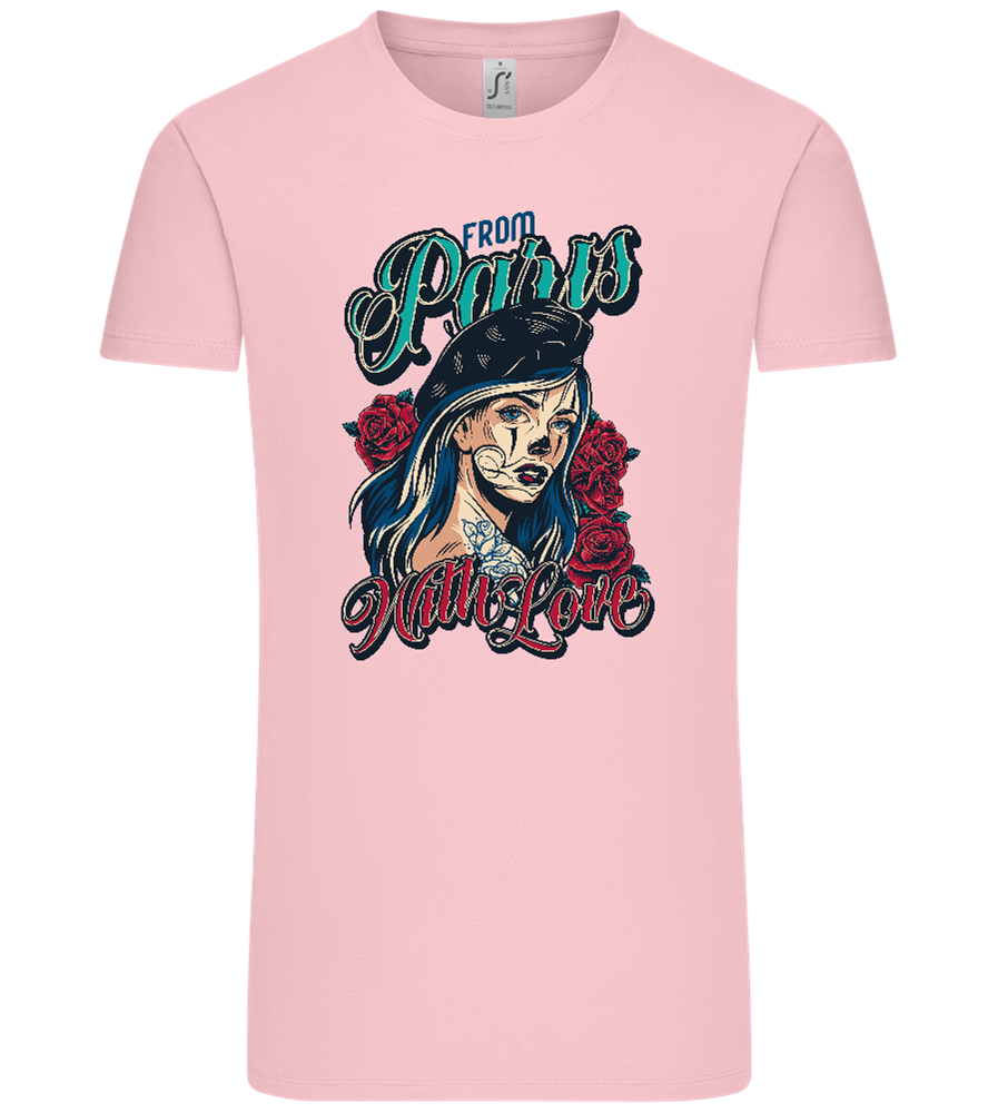 From Paris With Love Design - Comfort Unisex T-Shirt_CANDY PINK_front
