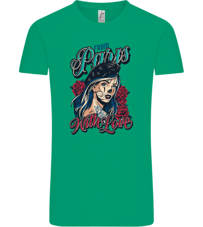 From Paris With Love Design - Comfort Unisex T-Shirt_SPRING GREEN_front