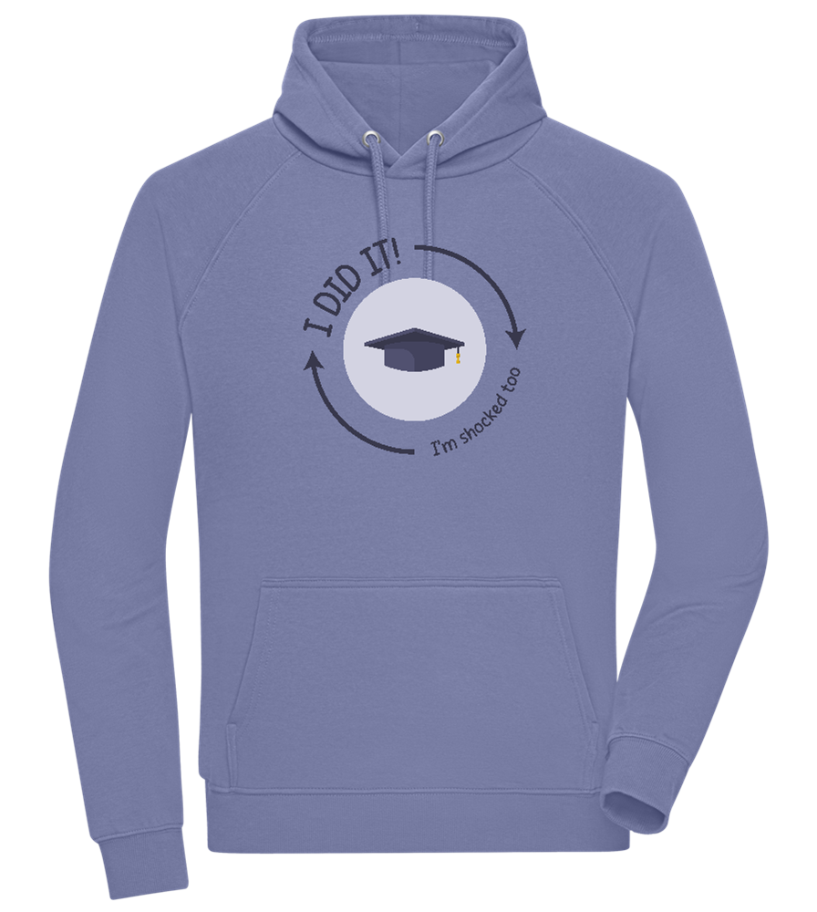 Im Shocked Too Design - Comfort unisex hoodie_BLUE_front